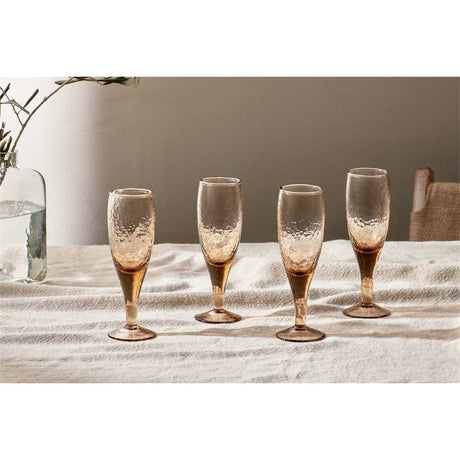 Yala Champagne Glasses - Dusty Terracotta - Set of 4