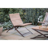 Yatin Slatted Acacia Garden Chair - Natural