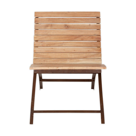 Trasette Slatted Acacia Garden Chair - Natural