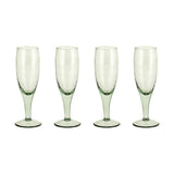 Yala Flute Champagne Glasses - Sage Green - Set of 4