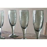 Yala Flute Champagne Glasses - Sage Green - Set of 4