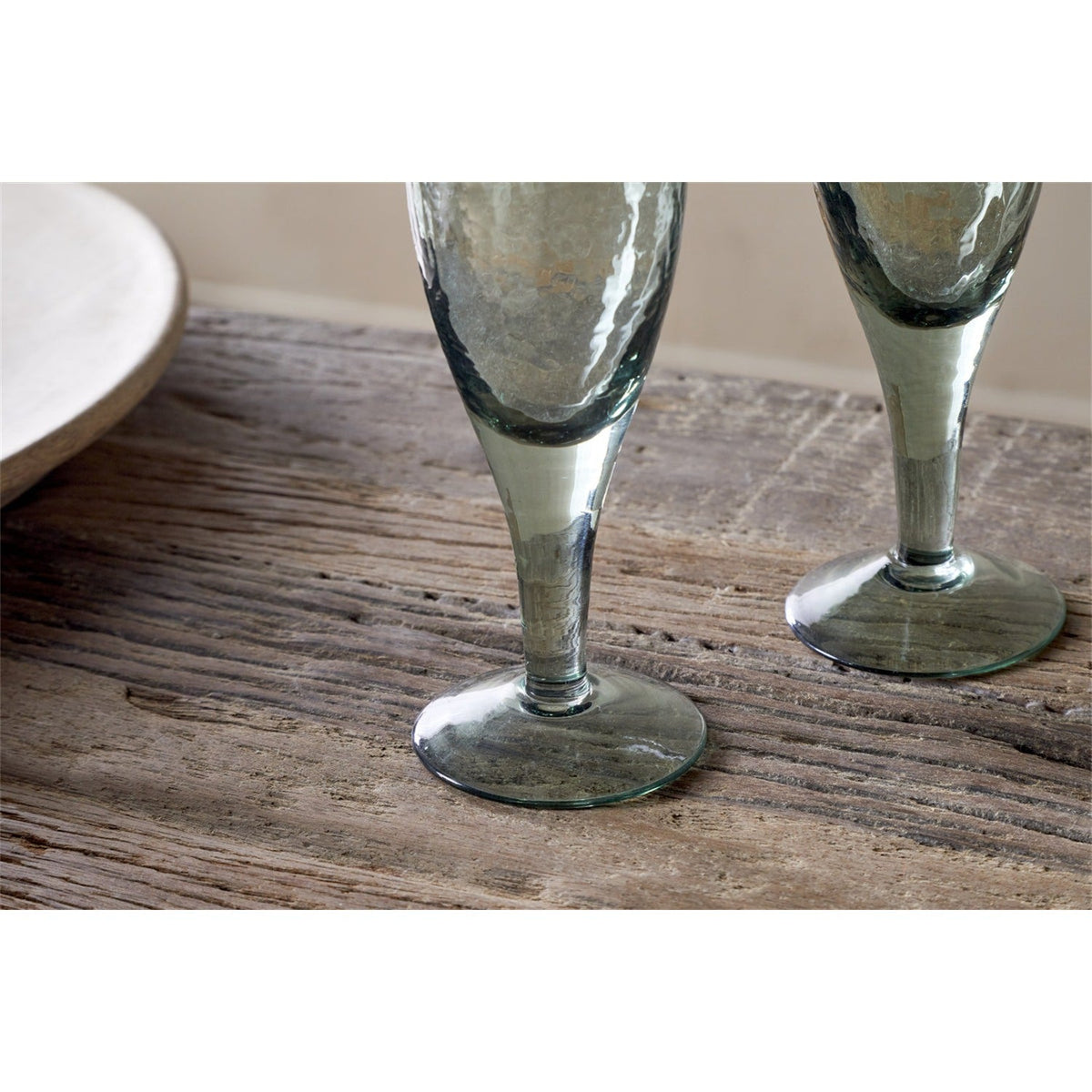 Yala Flute Champagne Glasses - Sage Green - Set of 4