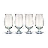 Yala Hammered Stemmed Tumblers - Clear - Set of 4