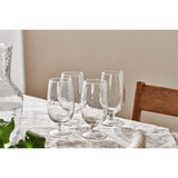 Yala Hammered Stemmed Tumblers - Clear - Set of 4