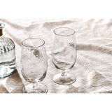 Yala Hammered Stemmed Tumblers - Clear - Set of 4