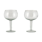 Yala Hammered Gin Glasses - Clear - Set of 2