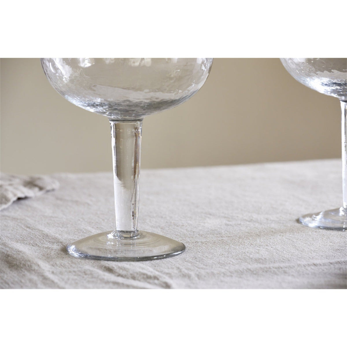 Yala Hammered Gin Glasses - Clear - Set of 2