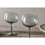Yala Hammered Gin Glasses - Sage Green - Set of 2