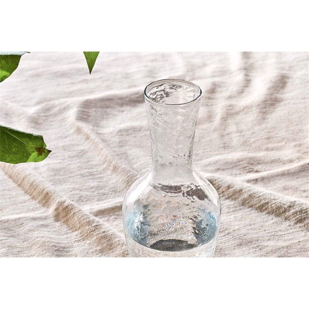 Yala Hammered Glass Jug - Clear