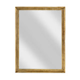 Yadur Large Rectangular Wall Mirror - Antique Brass
