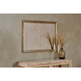 Yadur Large Rectangular Wall Mirror - Antique Brass
