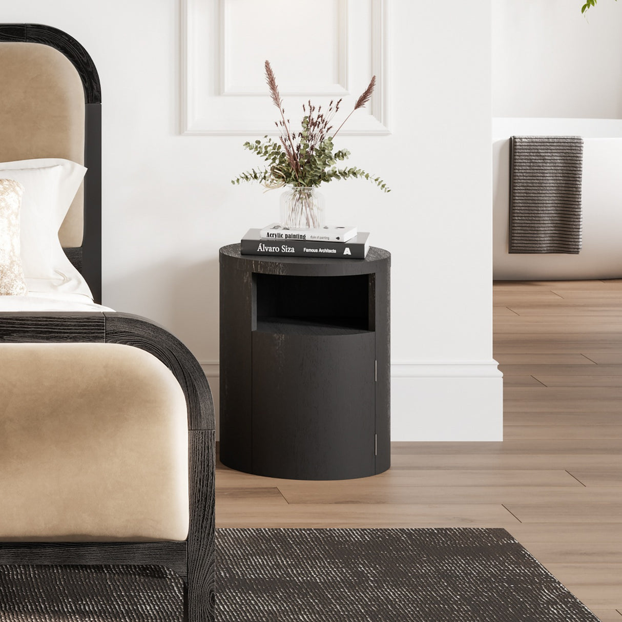 Yori Bedside Table – Black