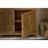 Yasha Reeded Mango Wood Sideboard - Natural
