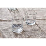 Yala Hammered Glass Tumblers - Clear - Set of 4