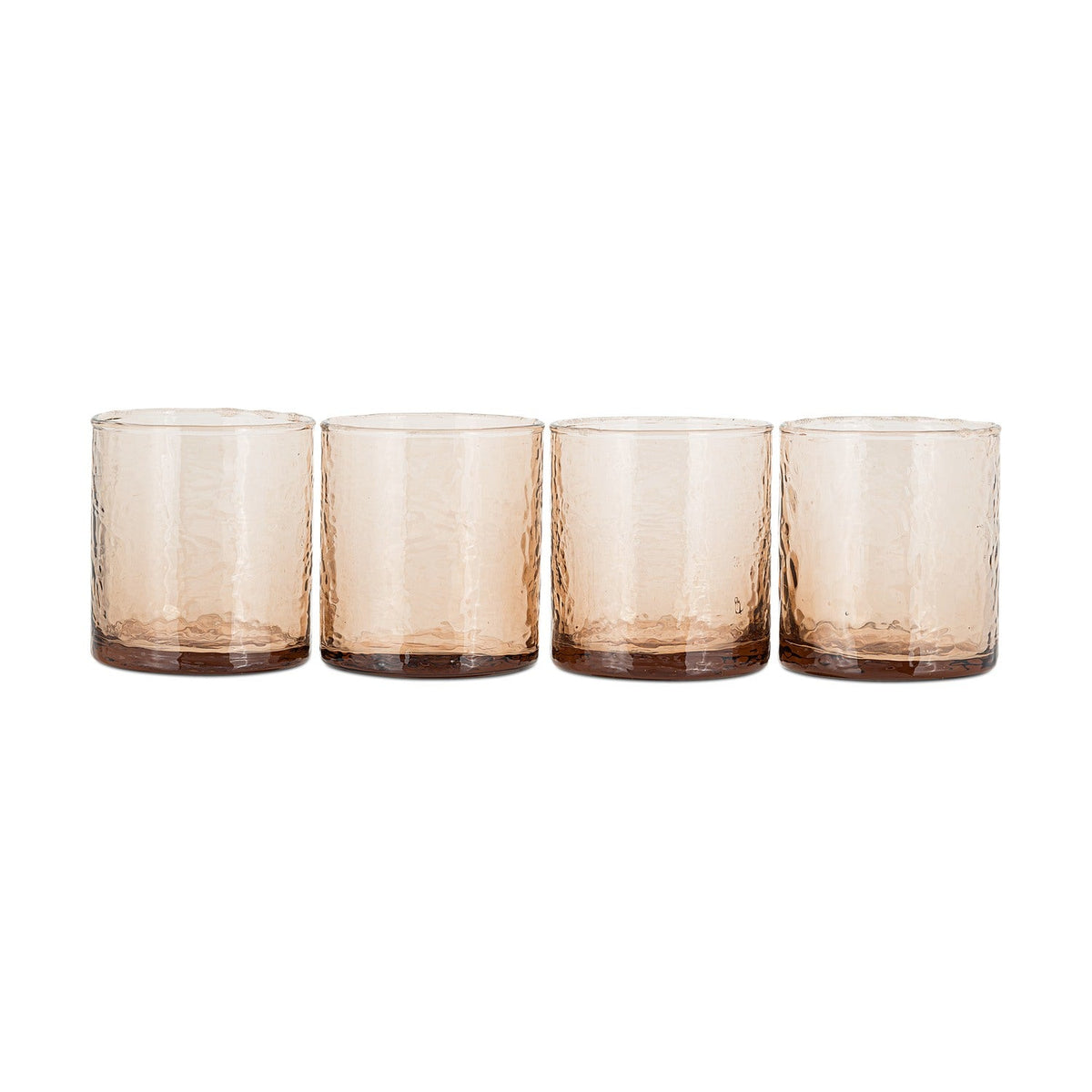 Yala Hammered Tumblers - Dusty Terracotta - Set of 4