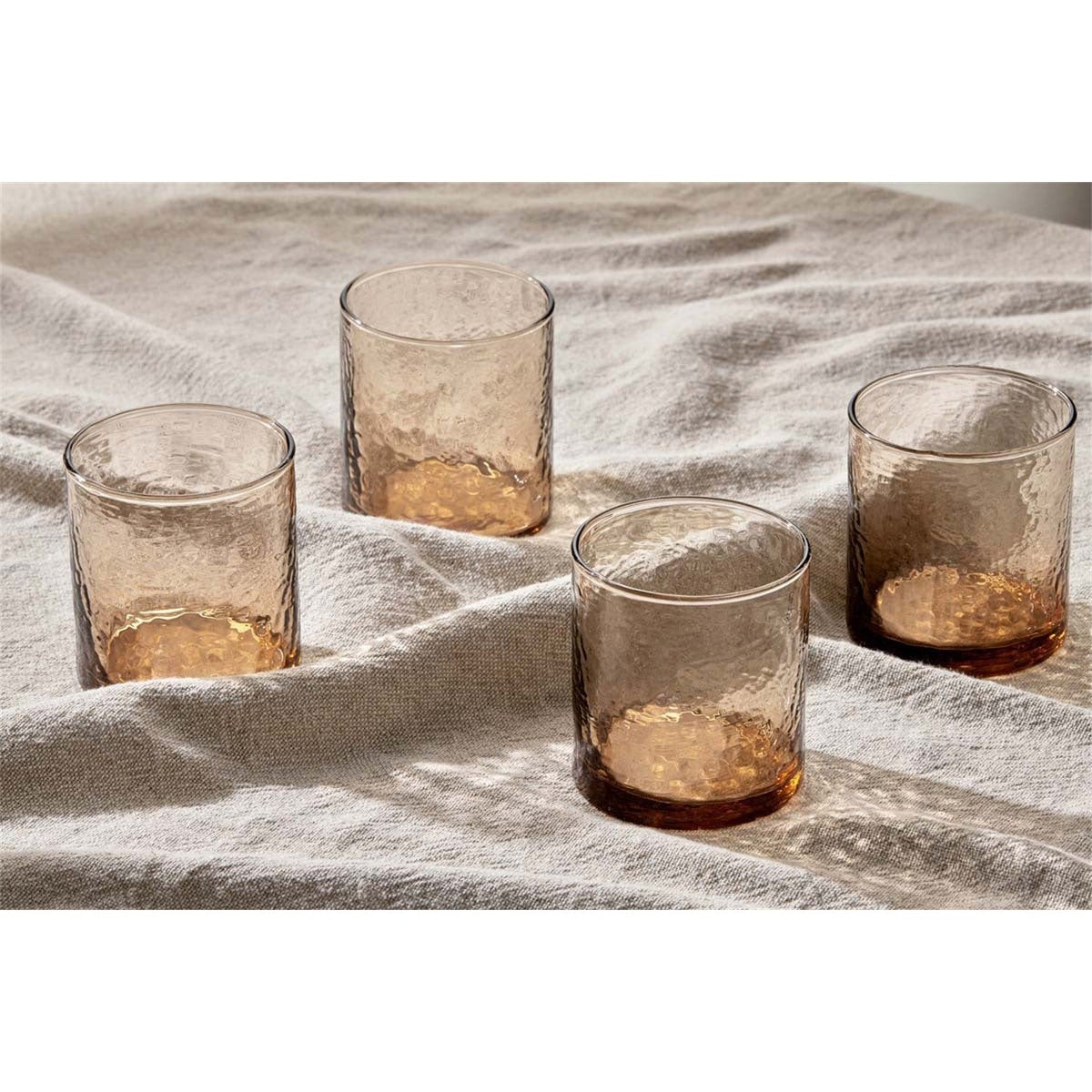 Yala Hammered Tumblers - Dusty Terracotta - Set of 4