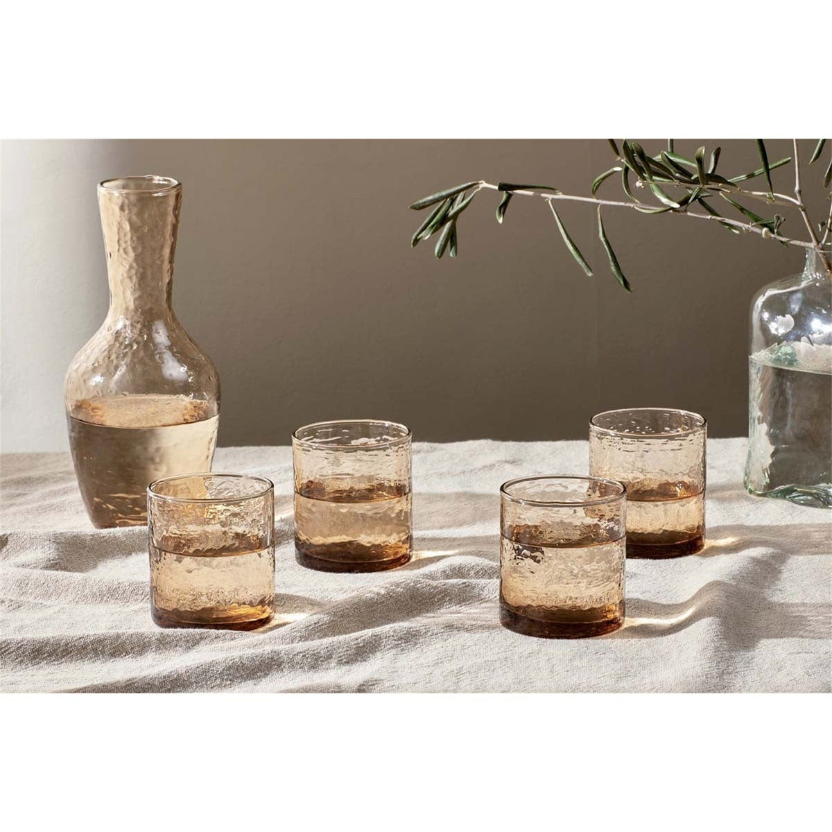Yala Hammered Tumblers - Dusty Terracotta - Set of 4