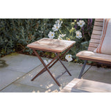 Yatin Outdoor Side Table - Natural outdoors