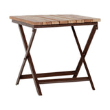 Yatin Outdoor Side Table - Natural, detail of the acacia, view 2