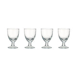 Yala Hammered Wine Glasses - Clear - Set of 4