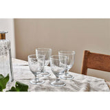Yala Hammered Wine Glasses - Clear - Set of 4