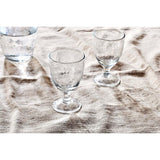 Yala Hammered Wine Glasses - Clear - Set of 4