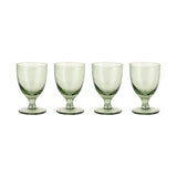 Yala Hammered Wine Glasses - Sage Green - Set of 4