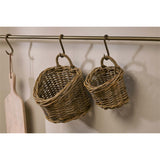 Zawar Rattan Hanging Baskets - Natural (Set of 2), styled view 2