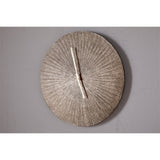 Zuwena Large Etched Wall Clock - Antique Brass