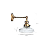 Zowie Small Recycled Glass Wall Light - Antique Brass