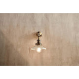 Zowie Small Recycled Glass Wall Light - Antique Brass