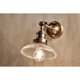 Zowie Small Recycled Glass Wall Light - Antique Brass