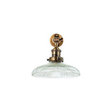 Zowie Small Recycled Glass Wall Light - Antique Brass
