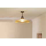 Zowie Recycled Glass Ceiling Light - Antique Brass