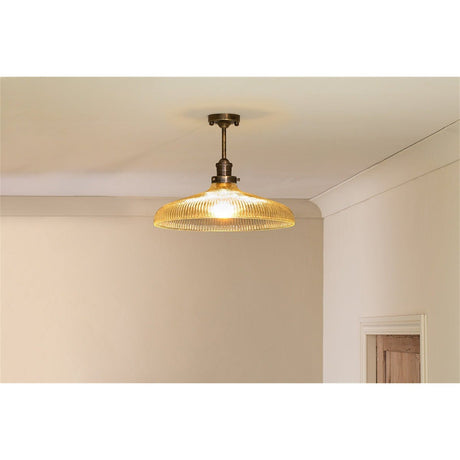 Zowie Recycled Glass Ceiling Light - Antique Brass