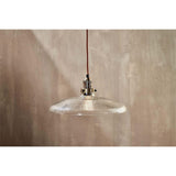 Zowie Large Glass Pendant Light - Antique Brass
