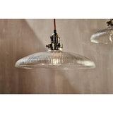 Zowie Large Glass Pendant Light - Antique Brass