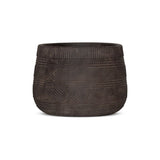 Zadie Large Etched Ceramic Planter - Grey