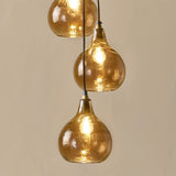 Ziva 6 Light Cluster Pendant Light - Light Smoke Brown
