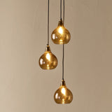 Ziva 3 Light Cluster Pendant Light - Light Smoke Brown