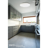 Zero Smart Large Dimmable LED Flush Ceiling Light With Remote & App Control - White