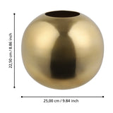 Abucay Vase 22.5cm - Gold