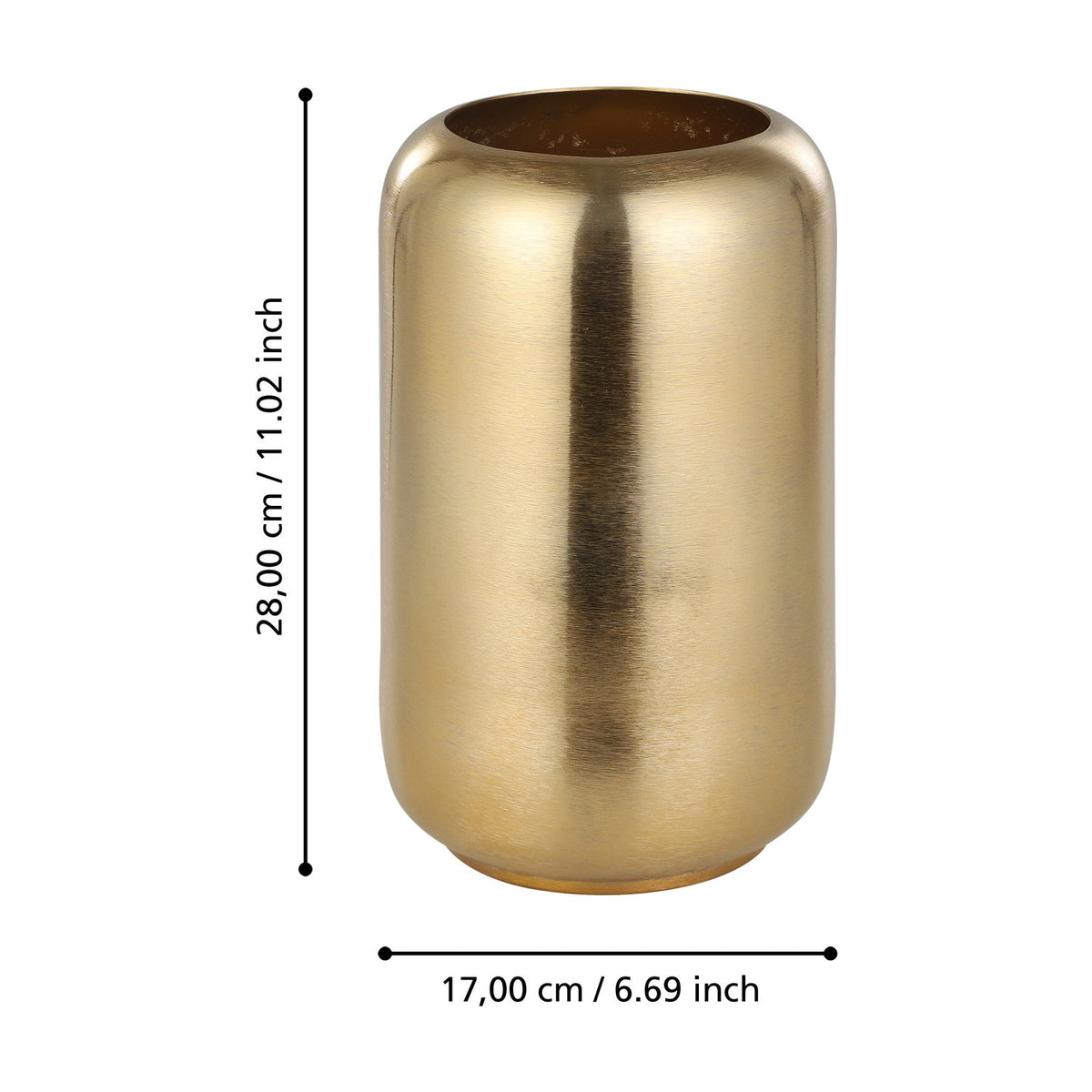 Abucay Vase 28cm - Gold