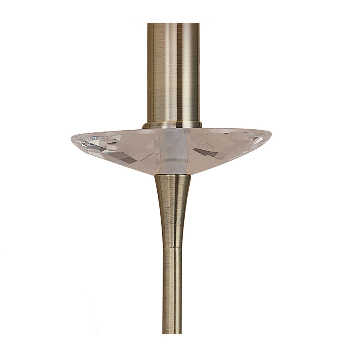 Acanto 1 Light Wall Lamp With Switch - Brass With Amber Cream Shade