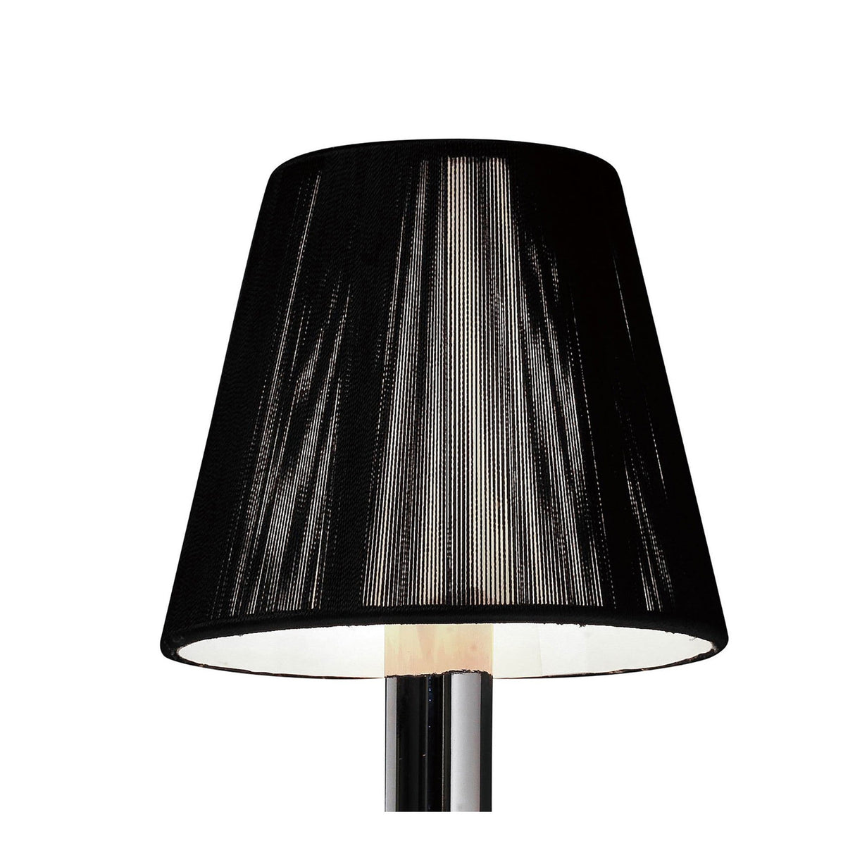 Acanto 1 Light Wall Lamp - Chrome With Black Shade