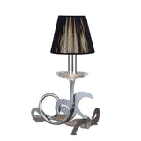 Acanto 1 Light Table Lamp - Polished Chrome With Black Shade