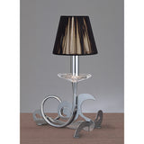 Acanto 1 Light Table Lamp - Polished Chrome With Black Shade