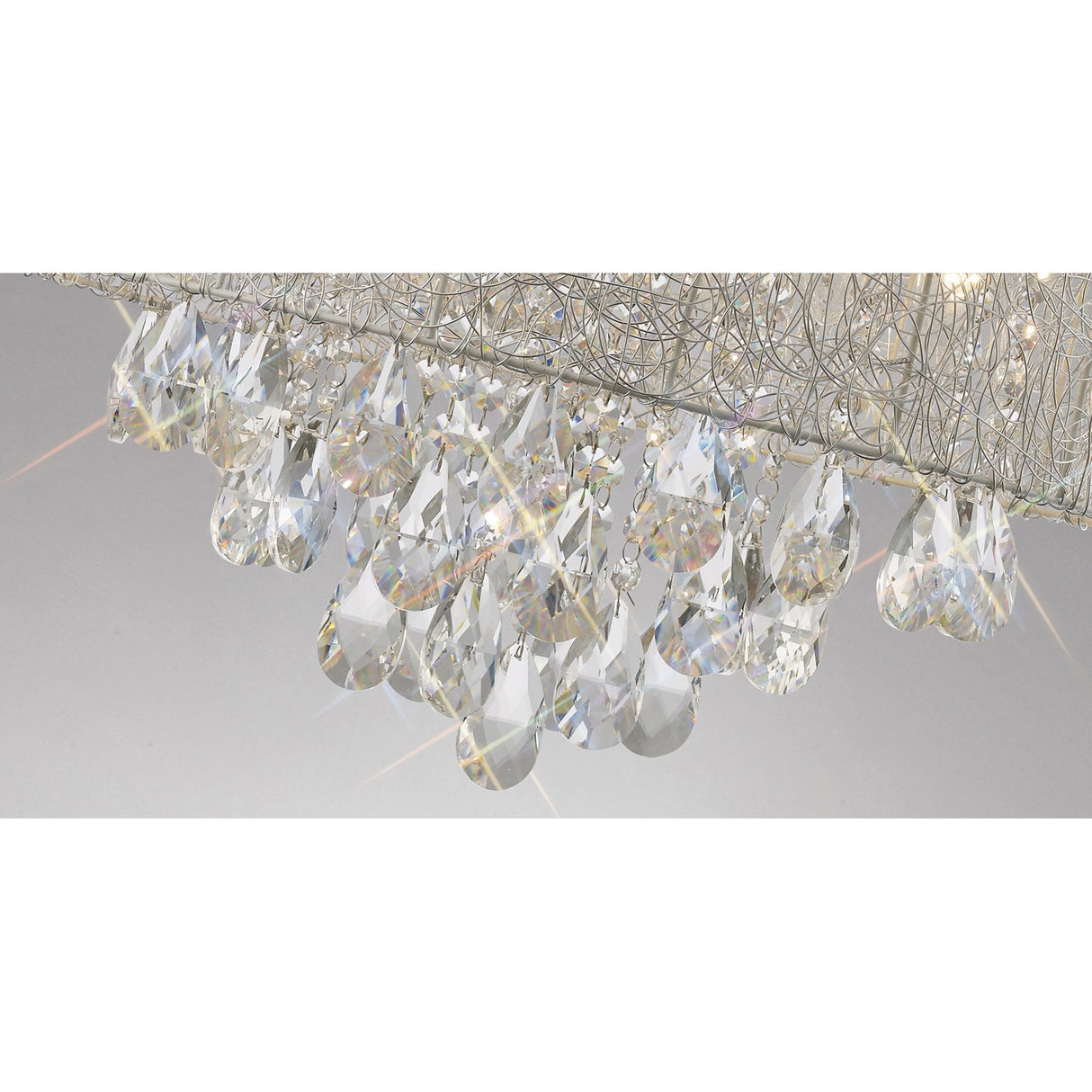 Adeline 50cm 6 Light Crystal Chandelier - Polished Chrome