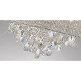 Adeline 50cm 6 Light Crystal Chandelier - Polished Chrome