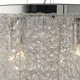Adeline 50cm 6 Light Crystal Chandelier - Polished Chrome